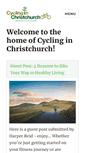 Mobile Screenshot of cyclingchristchurch.co.nz